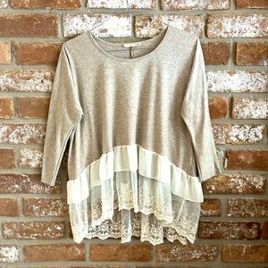 Orange Greek Boho Top /Tunic